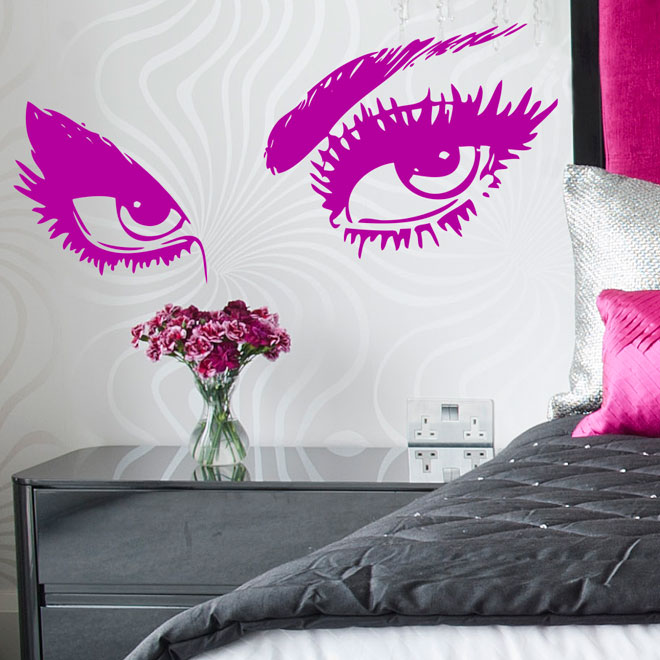 LARGE PERSONALISED WOMAN SALON LIPS BEDROOM WALL MURAL GIANT ART STICKER DECAL